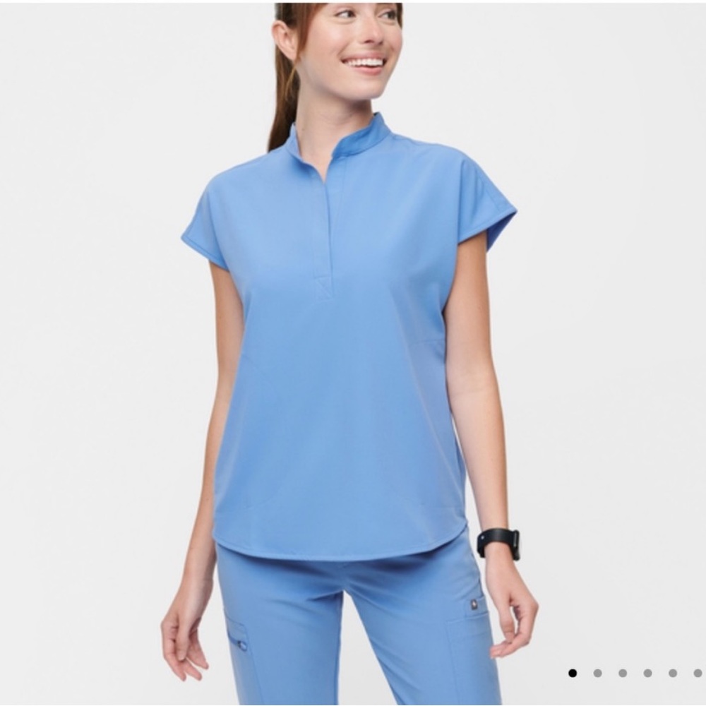 FIGS Ceil Blue Rafaela scrub top